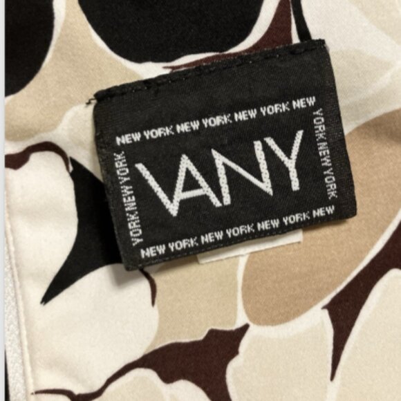 Vany New York Ladies Size 6 Multicolor Sleeveless cotton blend Floral Dress - Picture 10 of 16